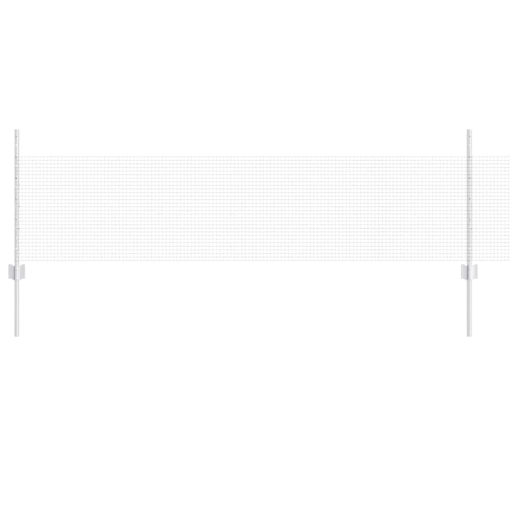 Recinzione con pali. Argento 0.5 x 100 m Acciaio 3336417