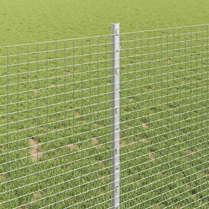 Recinzione con pali. Argento 1 x 100 m Acciaio 3336427