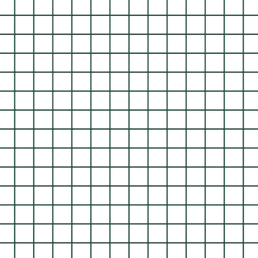 Recinzione con pali. Verde 0.5 x 10 m Acciaio 3336434