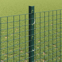 Recinzione con pali. Verde 1.2 x 10 m Acciaio 3336450