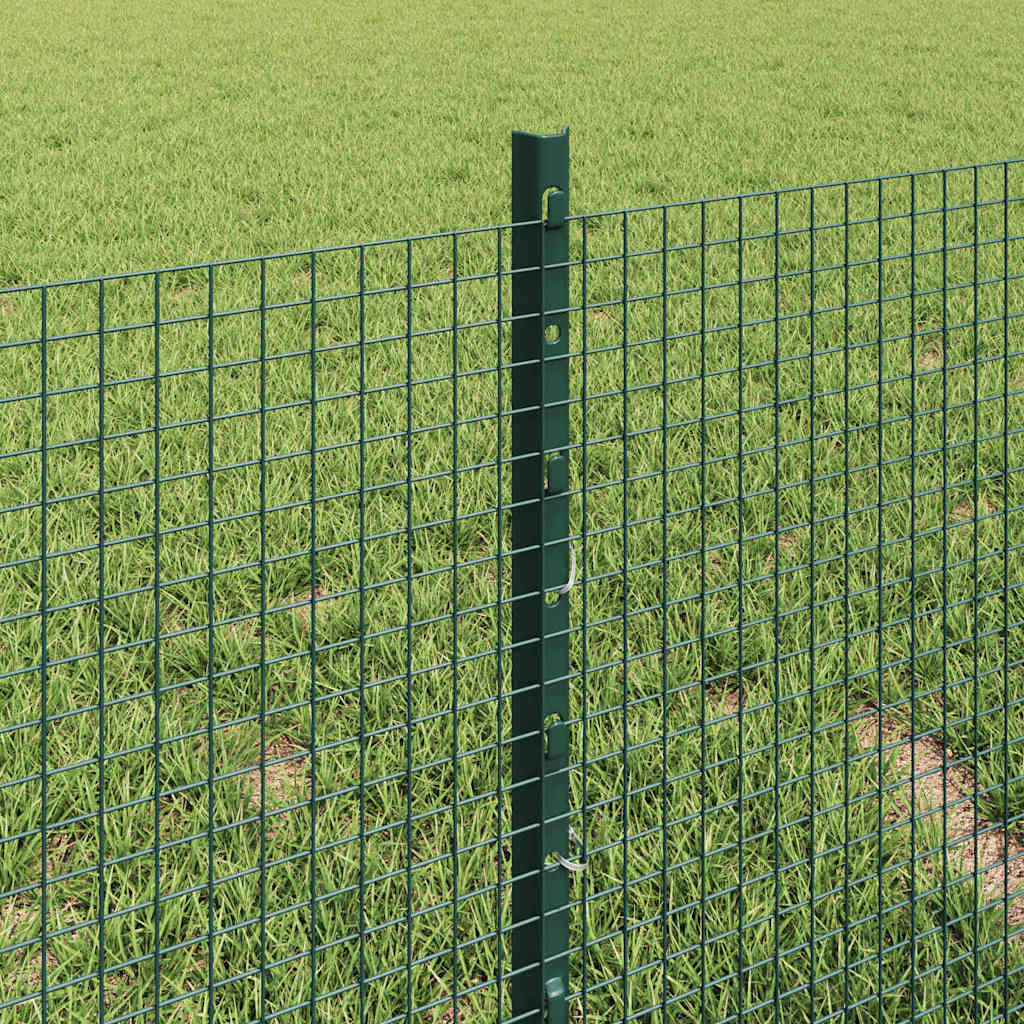 Recinzione con pali. Verde 0.4 x 25 m Acciaio 3336464