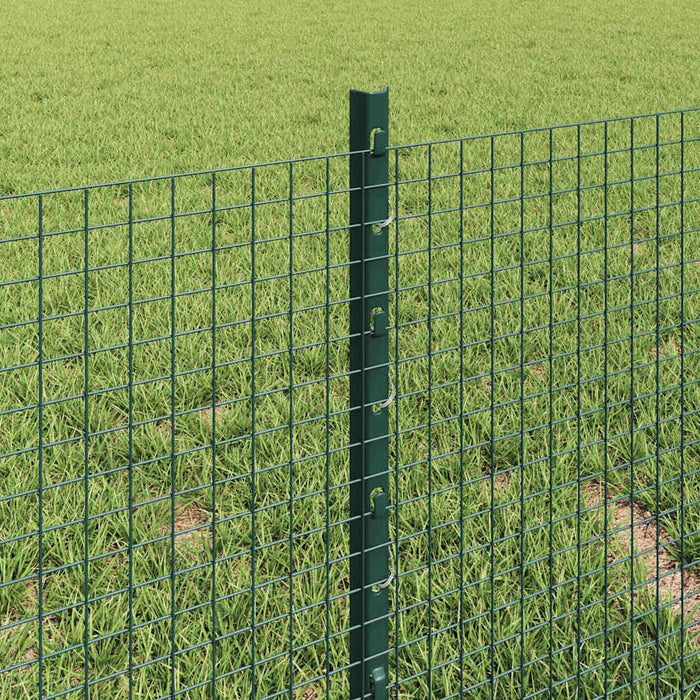 Recinzione con pali. Verde 0.4 x 25 m Acciaio 3336465
