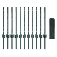 Recinzione con pali. Verde 0.6 x 25 m Acciaio 3336474