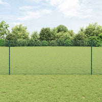Recinzione con pali. Verde 1 x 25 m Acciaio 3336480