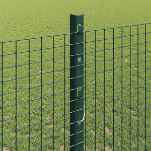 Recinzione con pali. Verde 1.2 x 25 m Acciaio 3336484