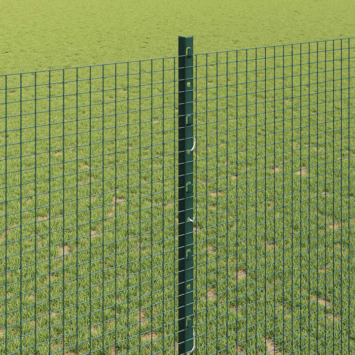 Recinzione con pali. Verde 1.4 x 25 m Acciaio 3336488