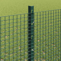 Recinzione con pali. Verde 1.2 x 50 m Acciaio 3336518