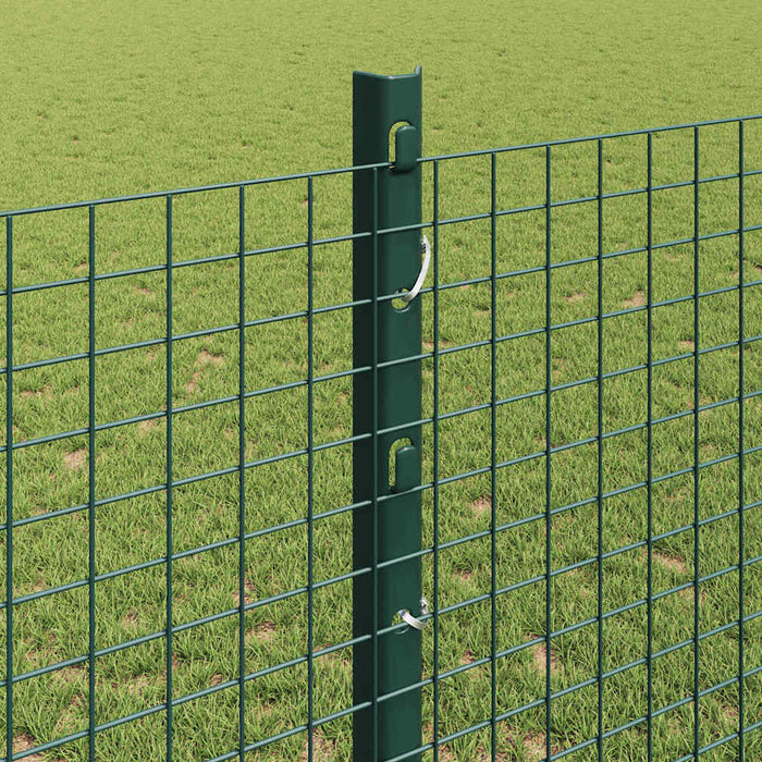 Recinzione con pali. Verde 1.2 x 50 m Acciaio 3336520