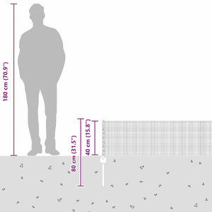 Recinzione in Filo Saldato  con 5 Poste U Grigio 0.4x10 m Acciaio 3336547
