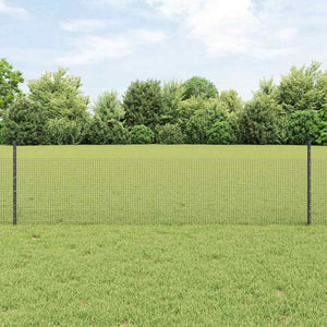 Recinzione con pali. Grigio 0.5 x 10 m Acciaio 3336551