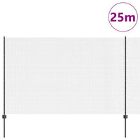 Recinzione con pali. Grigio 1.5 x 25 m Acciaio 3336609