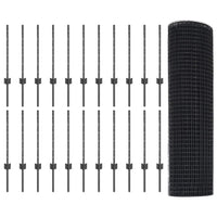 Recinzione con pali. Grigio 0.6 x 50 m Acciaio 3336625