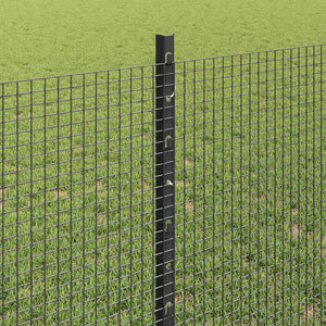 Recinzione con pali. Grigio 0.8 x 100 m Acciaio 3336658