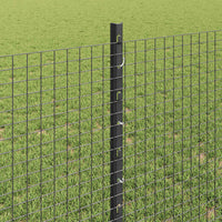 Recinzione con pali. Grigio 0.8 x 100 m Acciaio 3336660