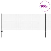 Recinzione con pali. Grigio 0.8 x 100 m Acciaio 3336660