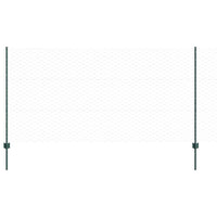 Recinzione con pali. Verde 1.2 x 10 m Acciaio 3336687