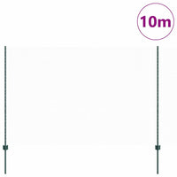 Recinzione con pali. Verde 1.5 x 10 m Acciaio 3336693
