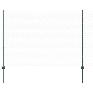 Recinzione con pali. Verde 1.5 x 10 m Acciaio 3336695