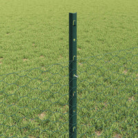 Recinzione con pali. Verde 0.5 x 50 m Acciaio 3336741