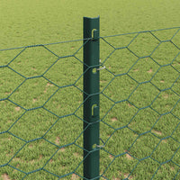 Recinzione con pali. Verde 1.2 x 50 m Acciaio 3336758
