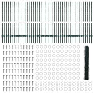 Recinzione con pali. Verde 1.2 x 100 m Acciaio 3336794