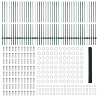 Recinzione con pali. Verde 1.4 x 100 m Acciaio 3336796