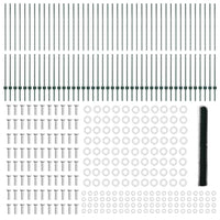 Recinzione con pali. Verde 1.6 x 100 m Acciaio 3336804