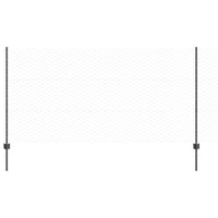 Recinzione con pali. Grigio 1.2 x 10 m Acciaio 3336828