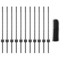 Recinzione con pali. Grigio 0.8 x 25 m Acciaio 3336856