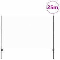 Recinzione con pali. Grigio 1.6 x 25 m Acciaio 3336875