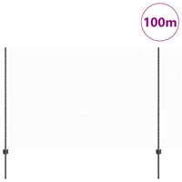 Recinzione con pali. Grigio 1.6 x 100 m Acciaio 3336944