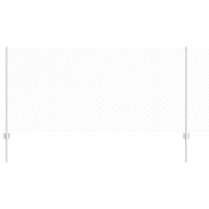 Recinzione con pali. Argento 1 x 10 m Acciaio 3336964