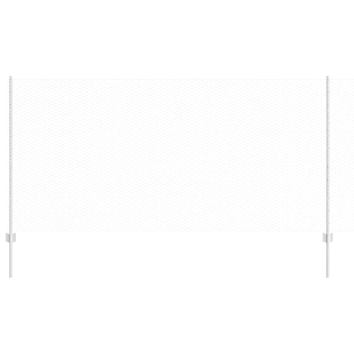 Recinzione con pali. Argento 1.2 x 10 m Acciaio 3336967