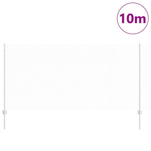 Recinzione con pali. Argento 1.2 x 10 m Acciaio 3336967