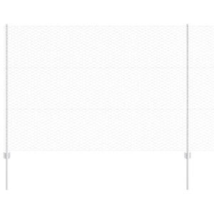 Recinzione con pali. Argento 1.5 x 10 m Acciaio 3336976