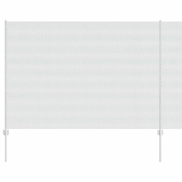 Recinzione con pali. Argento 1.6 x 10 m Acciaio 3336978