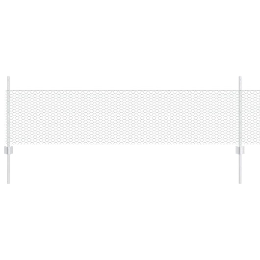 Recinzione con pali. Argento 0.5 x 50 m Acciaio 3337023