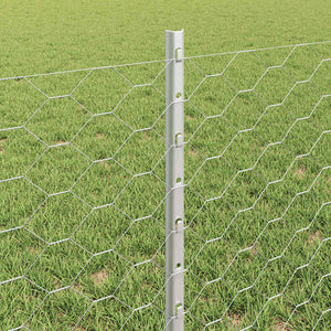 Recinzione con pali. Argento 0.6 x 50 m Acciaio 3337029