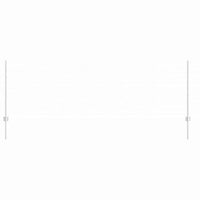 Recinzione con pali. Argento 0.8 x 50 m Acciaio 3337031