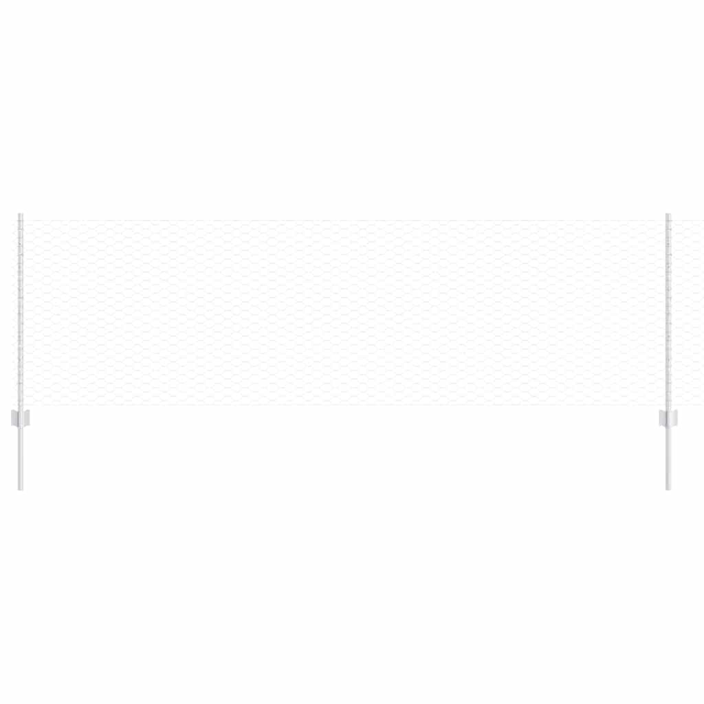 Recinzione con pali. Argento 0.8 x 50 m Acciaio 3337032