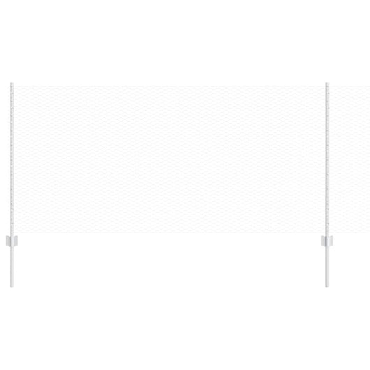 Recinzione con pali. Argento 1 x 50 m Acciaio 3337035