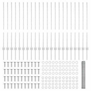 Recinzione con pali. Argento 1 x 50 m Acciaio 3337035