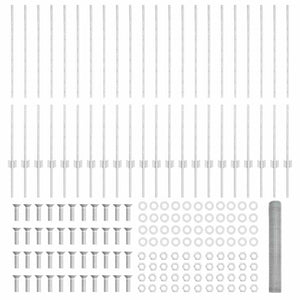 Recinzione con pali. Argento 1.2 x 50 m Acciaio 3337039