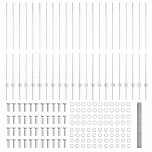 Recinzione con pali. Argento 1.4 x 50 m Acciaio 3337042
