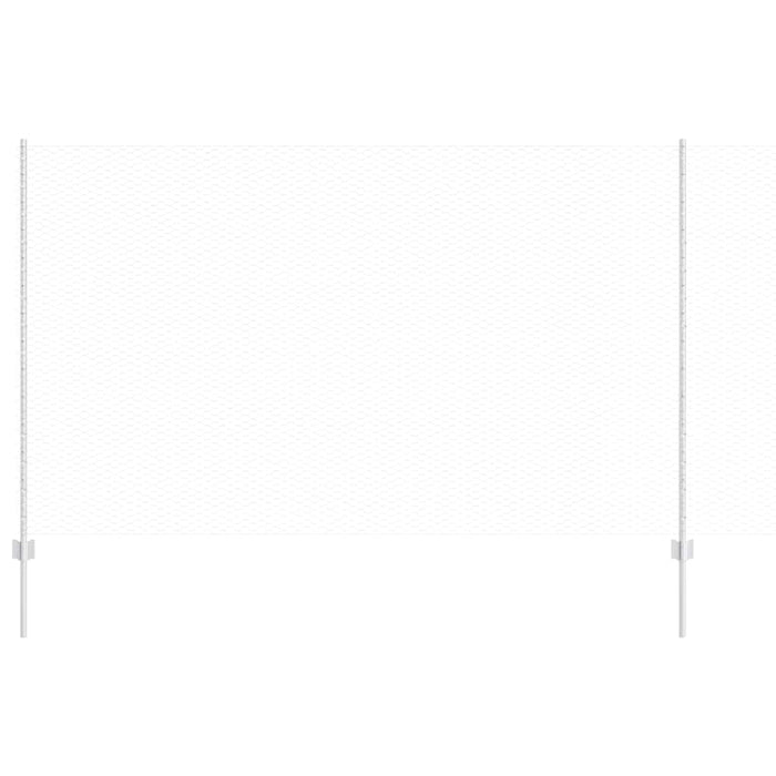 Recinzione con pali. Argento 1.4 x 50 m Acciaio 3337043