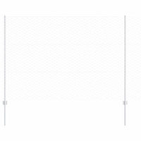 Recinzione con pali. Argento 1.5 x 50 m Acciaio 3337049