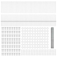 Recinzione con pali. Argento 1 x 100 m Acciaio 3337071