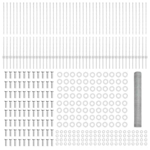 Recinzione con pali. Argento 1.2 x 100 m Acciaio 3337074