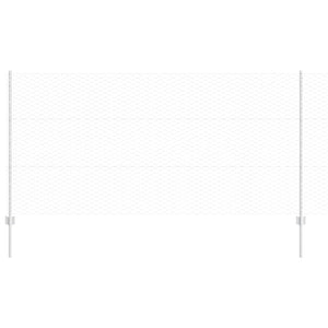 Recinzione con pali. Argento 1.2 x 100 m Acciaio 3337075