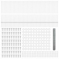 Recinzione con pali. Argento 1.2 x 100 m Acciaio 3337075
